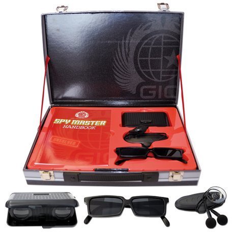 Spy Master Briefcase Black Spy kit - Secret agent mission handbook with top spy gear and gadget surveilance by Top That! (2011-11-09)