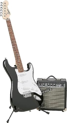 Squier by Fender Stratocaster Electric Guitar Starter Pack, Laurel Fingerboard, incluye amplificador de guitarra Frontman 10G, bolsa acolchada, cable, correa y cuerdas