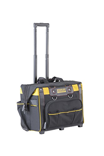 STANLEY FATMAX FMST1-80148 - Bolsa rígida con ruedas para herramientas, Color Nero/Amarillo, 50 x 36 x 41 cm