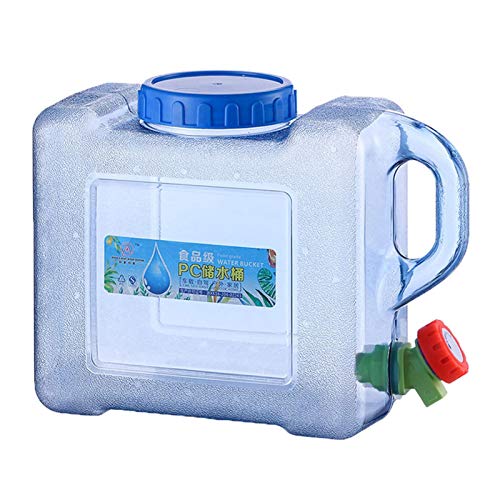 starter Botella Agua Plástico Reutilizable Portátil Sin BPA Portátil 5L / 8L Contenedor Jarra Galón con Grifo