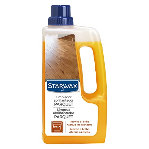 STARWAX Limpiador abrillantador PARQUET 1L-Ideal para mantener y conservar el brillo de un parquet o suelo estratificado