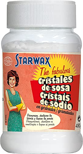 Starwax The Fabulous Cristales de Sosa 480 g - Producto de Limpieza Multiusos para Hogar , Limpiador Multifunción para Superficies, Tuberías, Pintura y Ropa Sucia