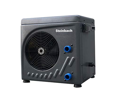 Steinbach Bomba de Calor Mini – 049275 – Bomba de Calor automática para Piscinas de hasta 20.000 l – con Pantalla LED y Sensor de Flujo Integrado