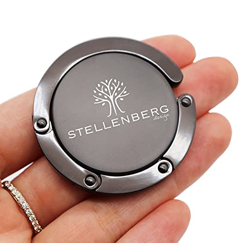 STELLENBERG design® - Soporte de bolsillo para mesa - Gancho para bolsillo con antideslizante - Percha de hasta 5 kg - Idea de regalo para mujeres - Gadgets para mujeres - Almacenamiento de bolsos