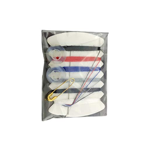 SUPVOX 100 juegos de kits de costura de viaje kit de puntadas conveniente con botón aguja hilo alfiler para necesidades de viaje hogar servicios de hotel color aleatorio