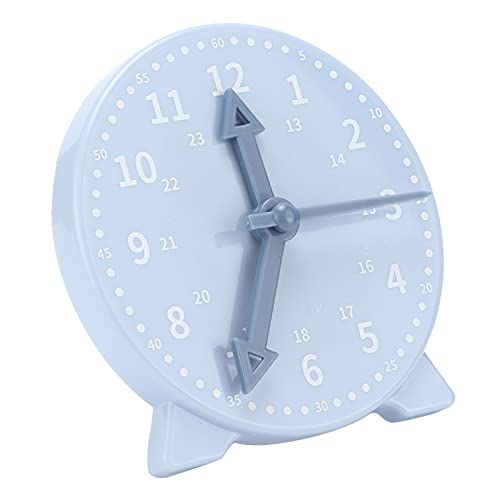 Surebuy Reloj de enseñanza, modelo de reloj fácil de usar con material ABS para estudiantes para aprender a leer la hora