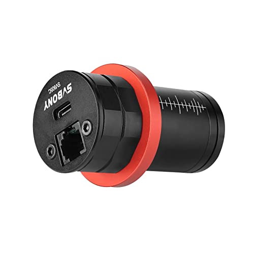 Svbony SV905C Câmeras Guiagens Color, USB2.0 Tipo-C 1.25 Pulgadas 1.23MP con ST-4 Integrada, Telescopios Oculares para Fotografía Astronómica de los Planetas la Luna