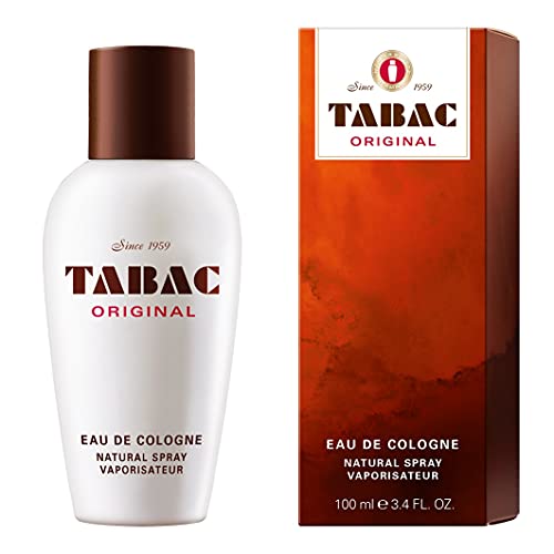 Tabac® Original | Eau de Cologne - Original desde 1959 - especiada y fresca - cuidado masculino discreto - fragancia masculina atemporal | Spray natural con atomizador de 100 ml