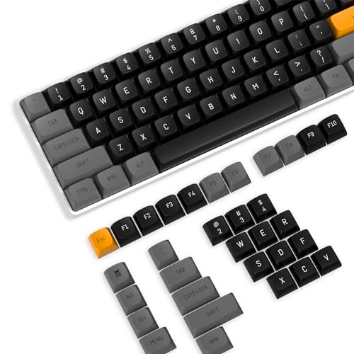 Teclas PBT,110 Teclas PBT Juego de Teclas de Doble Disparo,Perfil OEM,Diseño ANSI US para Teclado Mecánico,Compatible con Interruptores MX Cherry/Gateron/Kailh/Akko,con Extractor de Llave