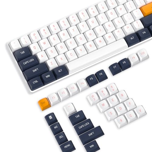 Teclas PBT,110 Teclas PBT Juego de Teclas de Doble Disparo,Perfil OEM,Diseño ANSI US para Teclado Mecánico,Compatible con Interruptores MX Cherry/Gateron/Kailh/Akko,con Extractor de Llave