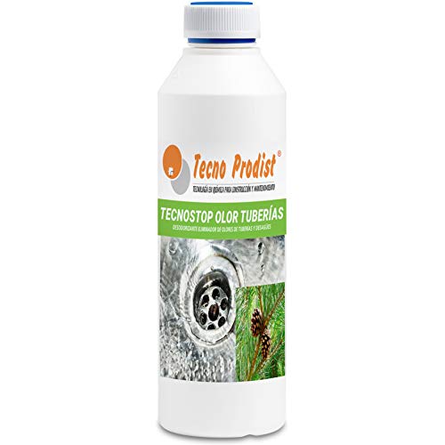 TECNO STOP OLOR TUBERIAS de Tecno Prodist (1 Litro) Neutralizador, desodorizante, eliminador de olores de tuberías, desagües y fosas sépticas, uso profesional y particular