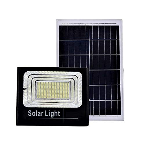 TEMPO DI SALDI 100W SMD Luz Blanca Led Faro Con Panel Solar, Sensor Y Control Remoto