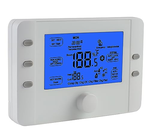 Termostato para bomba de calor, termostato WIFI para sistema de calefacción y refrigeración, máximo 3 calor/2 frío, termostao Fan Coil WiFi