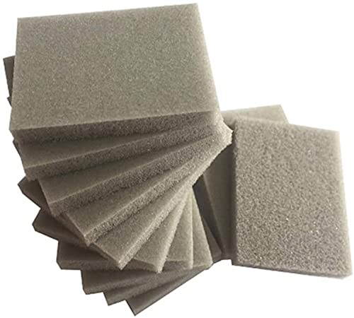 T&F Bloques abrasivos | Esponja de espuma de lija | 10 bloques | Almohadillas de lijado abrasivo con granos finos húmedos y secos 1200-1500# | Papel de lija multiusos de doble cara