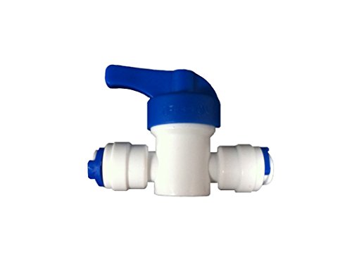 The Water Filter Men válvula del Grifo en línea 1/4", Paras Tubo 1/4", ósmosis inversa a frigorífico