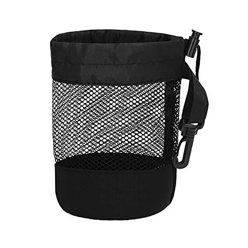 Tiardey 16 Soporte para Pelotas de Golf,Soporte para Pelotas de Golf Bolsa de Red de Almacenamiento Bolsa con cordón de Malla de Nylon Accesorio para colector de Pelotas de Golf