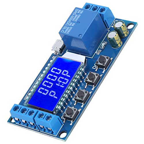 Time Delay Relay XY-LJ02 Módulo de Relé USB 6-30V Interruptor de Control del Temporizador de Activador de Ciclo del Controlador con Pantalla LCD