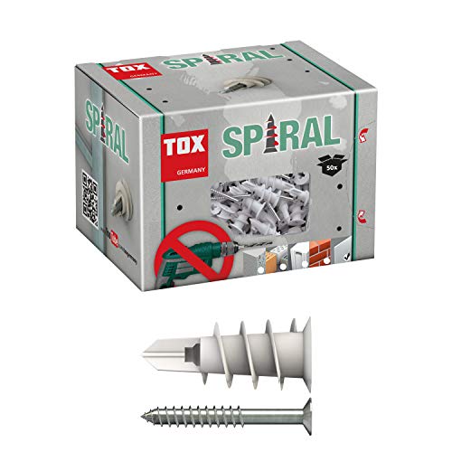 TOX Taco para cartón yeso Spiral 32 + tornillo, 50 piezas, 068101231