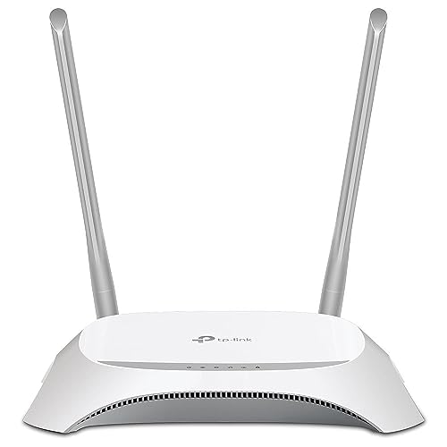 TP-Link 300 Mbps 3G/4G Single-Band Wi-Fi Router, 1x 2.0 USB Port, 5x Fast WAN/LAN Ports, Connect up to 32 devices, WPS Button, No Configuration Required, UK Plug (TL-MR3420)
