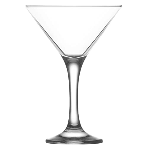Tradineur - Set de 6 copas de cóctel “Misket” de cristal, copas para combinados, bebidas, elegantes, aptas para lavavajillas (175 ml, 14,7 x 10,5 cm)