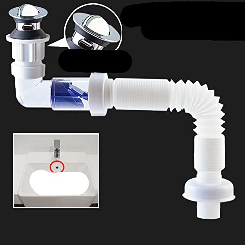 Tubo de desagüe de fregadero Universal Flexible extensible antiolor, accesorio de tubo de desagüe para lavabo, accesorios de cocina para baño, España