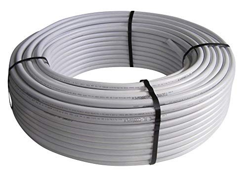 Tubo de unión multicapa, aluminio ligero de tubo 20 x 2 mm, AL/PE-Xb según DVGW, estanco a la difusión, rollos de 10 m, 25 m, 50 m, 100 m, también para refrigeración y agua potable