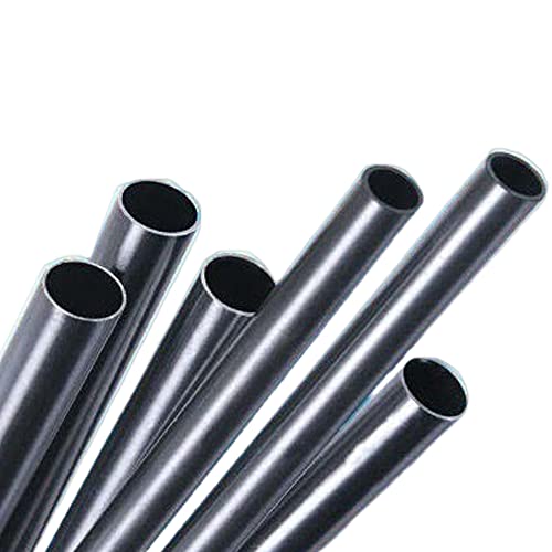 Tubo redondo capilar de acero al carbono galvanizado, longitud 500 mm, diámetro exterior 8 mm, grosor de pared 1,0 mm