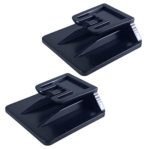 Tûche 2 unidades, negro clip adhesivo compatible con telepass nuevo modelo Sistema de fijación soporte extraíble. 3x3cm