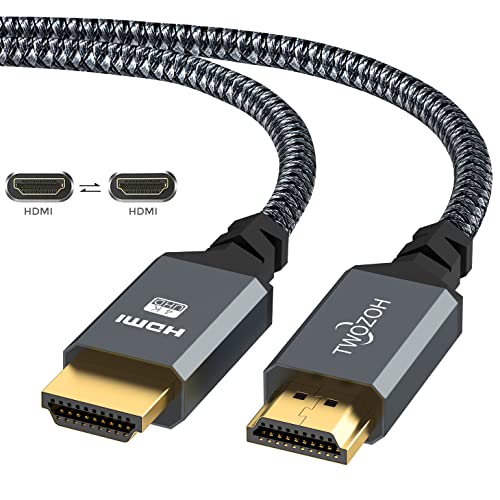 Twozoh Cable HDMI 4K 2M, Cable HDMI 2.0 Trenzado de Nailon de Alta Velocidad 4K@60Hz a 18Gbps Compatible con PS5, PS3, PS4, PC, proyector, 4K UHD TV/HDTV, Xbox