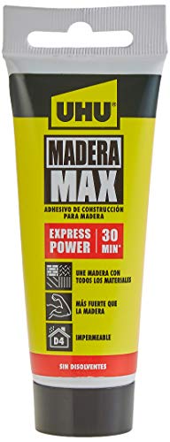 UHU 6314560 Madera Max Express- Adhesivo de Construcción para madera-100g, beige