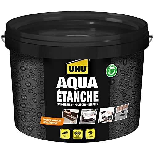 UHU Caucho Líquido - Revestimiento a base de caucho para sellar, proteger y reparar de forma estanca.Sin disolventes. 2,5 l