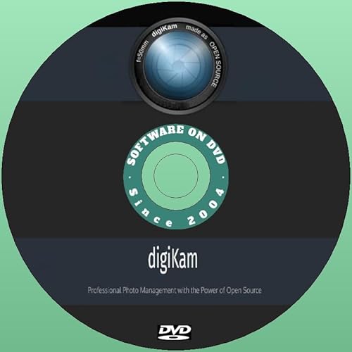 Última versión nueva de la aplicación de software de edición de fotografías digiKam para Windows en DVD