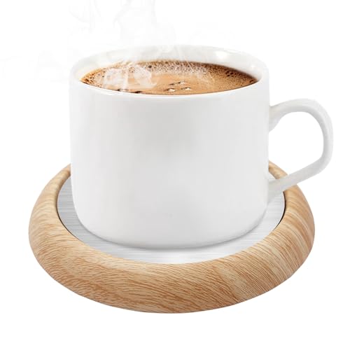 UniM Calentador de Café, USB Calentador de Tazas eléctrico con Base Antideslizante, Calentador de Taza de café Posavasos Calefactor para Leche café té, Calentador de Bebidas para Oficina en casa