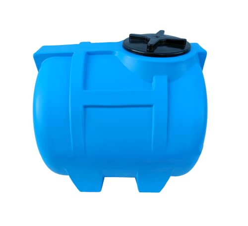 Varile Depósito de Agua Potable 150L Azul | Sin BPA | Rosca de latón de 3/4" integrada Apto para Uso alimentario | Horizontal
