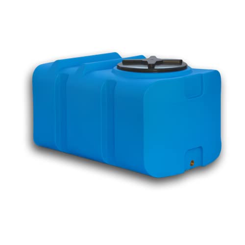 Varile Depósito de Agua Potable 300L Azul | Sin BPA | Rosca de latón de 3/4" integrada | Apto para Uso alimentario