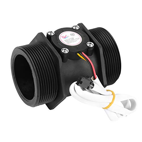 ViaGasaFamido DN50 G2"Flujo de agua Hall Sensor Sensor Medidor Fluido Medidor Contador Turbina Flujómetro 10-300L/min para Calentador de agua,otros sensores