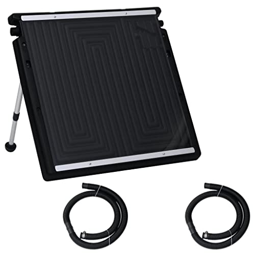 vidaXL Panel Calefactor Solar para Piscina, Calentador de Piscina, Sistema de Filtración, Panel de Calefacción para Piscina Elevada, 75x75 cm
