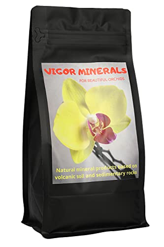 Vigor Minerals 1 kg fertilizante para orquideas, una composicion de micro y macro minerales para hermosas flores, fertilizante 100% natural, todos los minerales naturales juntos para orquideas