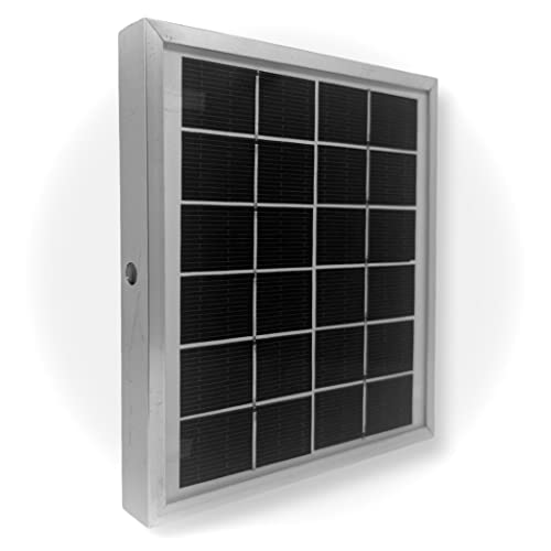 Villageboom Panel solar de 2 W, 6 V, módulo solar con paneles solares policristalinas y marco de aluminio.