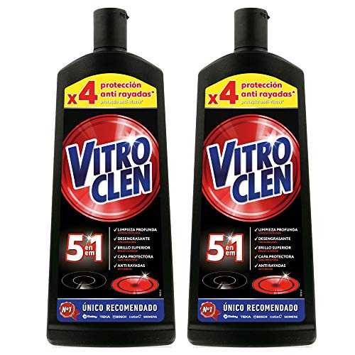 Vitroclen Crema Limpiadora Específico para Placas de Vitrocerámica Regular, 900 ml