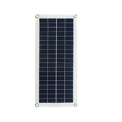WEEYER Kit de Paneles solares 100W 12V Polisilicon con 30A Controlador de Carga Solar + Cable de extensión con Clips de batería para Barco Marino de RV Off TRACHE 12V BATER,Kit 30a Controller
