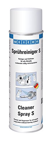 WEICON Spray Desengrasante S, 500 ml, Desengrasante para metal, vidrio, cerámica y plásticos, en la industria y el hogar