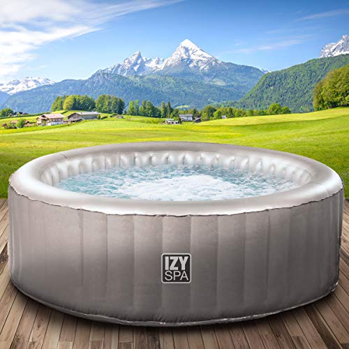 Whirlpool IZY Spa hinchable para 4 personas, diámetro 165 x 70 cm, 105 chorros de masaje, función de inflado con un botón, 650 l de capacidad