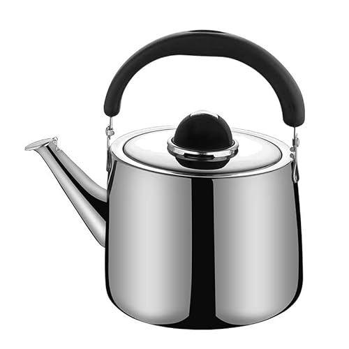 Whistling Tea Hervidor Cafetera Pava Grande Capacidad Tea Kettle Tetera de Agua de Acero Inoxidable Adecuado para el Campamento Familiar SH221124 (3L)