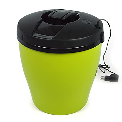 WILLPY Cubo de basura antiolor, cesta de la humedad eléctrica, dispositivo patentado para el almacenamiento de residuos hasta 7 días, eliminación del líquido filtrado (verde)