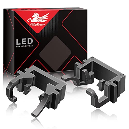 WinPower H1 LED Base de la bombilla Clips Adaptador Poseedor Apoyo Enchufe Accesorios de conversión de zócalo de lámpara LED, 2 Piezas