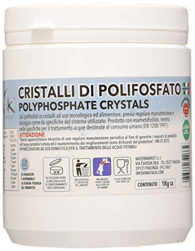 WK Cristales de Polifosfato | Recarga de Cristales para Dosificador | 1 Kg | Made in Italy