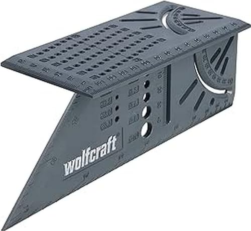 wolfcraft Escuadra 3D de Plástico, 5208000, Para trabajar con piezas tridimensionales