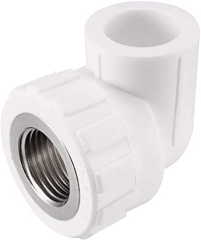 XYZOOM Deslizamiento de 20 mm x 1 / 2PT Rosca hembra Codo de conexión de tubería PPR de 90 grados 2 piezas(4d68c 46db9 85550 0f060 b4bb5 3cb07