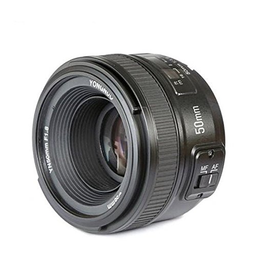 YONGNUO YN50 50mm F1.8 Lente Objetivo (Apertura F/1.8) para Nikon DSLR Cámara Fotografía, Enfoque Automático de Gran Apertura + NAMVO difusión